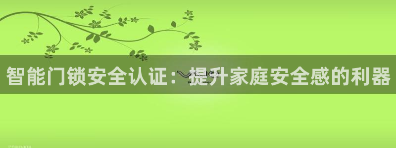 开丰娱乐登入地址在哪儿：智能门锁安全认证：提升家庭安全感的利