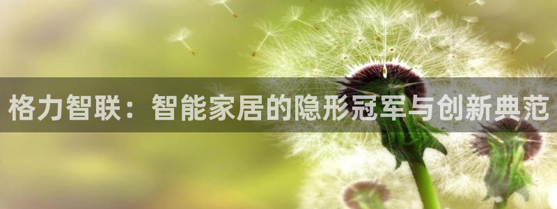 开丰娱乐注册登录不了：格力智联：智能家居的隐形冠军与创新典范