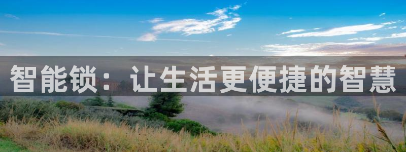 开丰娱乐平台地址电话：智能锁：让生活更便捷的智慧