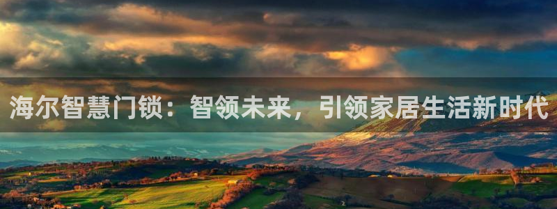开丰娱乐地址查询：海尔智慧门锁：智领未来，引领家居生活新时代