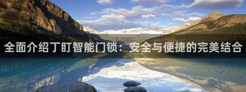 开丰娱乐登入地址在哪：全面介绍丁盯智能门锁：安全与便捷的完美