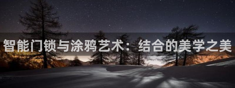 开丰娱乐测速：智能门锁与涂鸦艺术：结合的美学之美