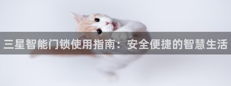 开丰娱乐平台注册时间：三星智能门锁使用指南：安全便捷的智慧生