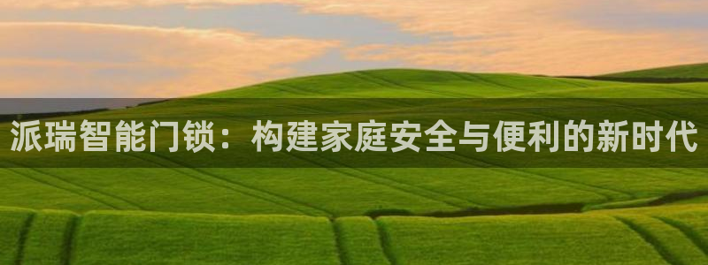 开丰娱乐app：派瑞智能门锁：构建家庭安全与便利的新时代